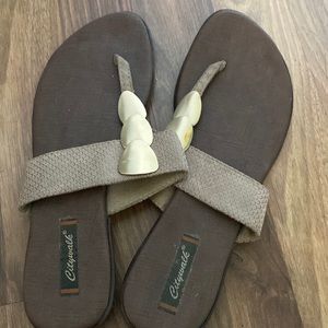 Flat sandals, worn only ones